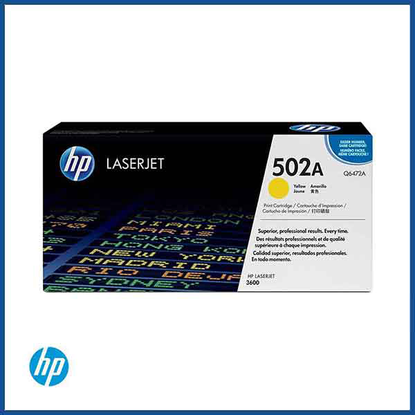 HP 502A (Q6472A) Yellow Toner Cartridge